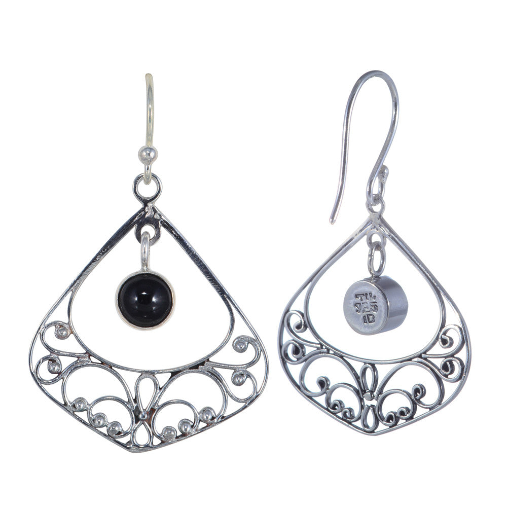 Balinese Style Sterling Silver Earrings