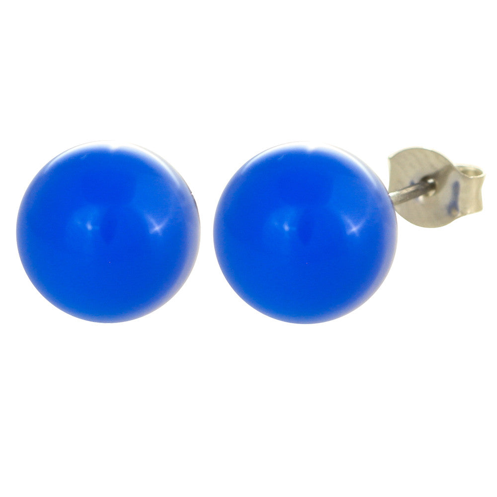Opaque Stones Stud Earrings