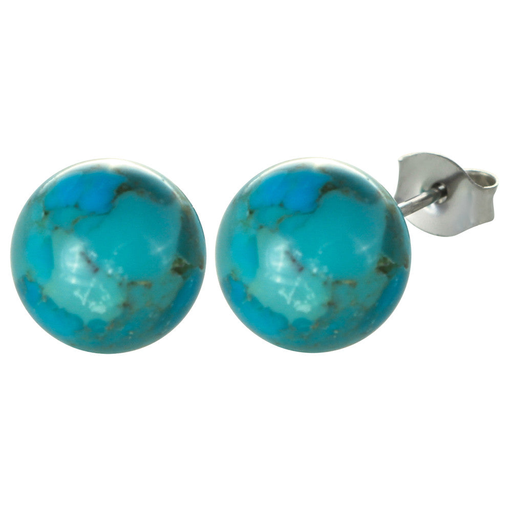 Opaque Stones Stud Earrings