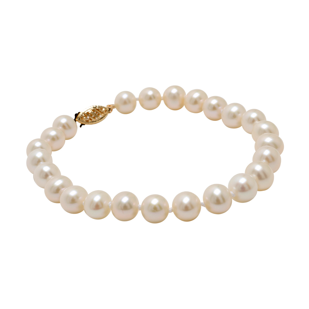 14K Fresh Water Cultured Pearl Bracelet