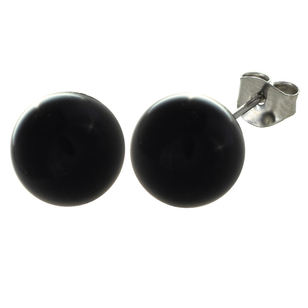 Opaque Stones Stud Earrings