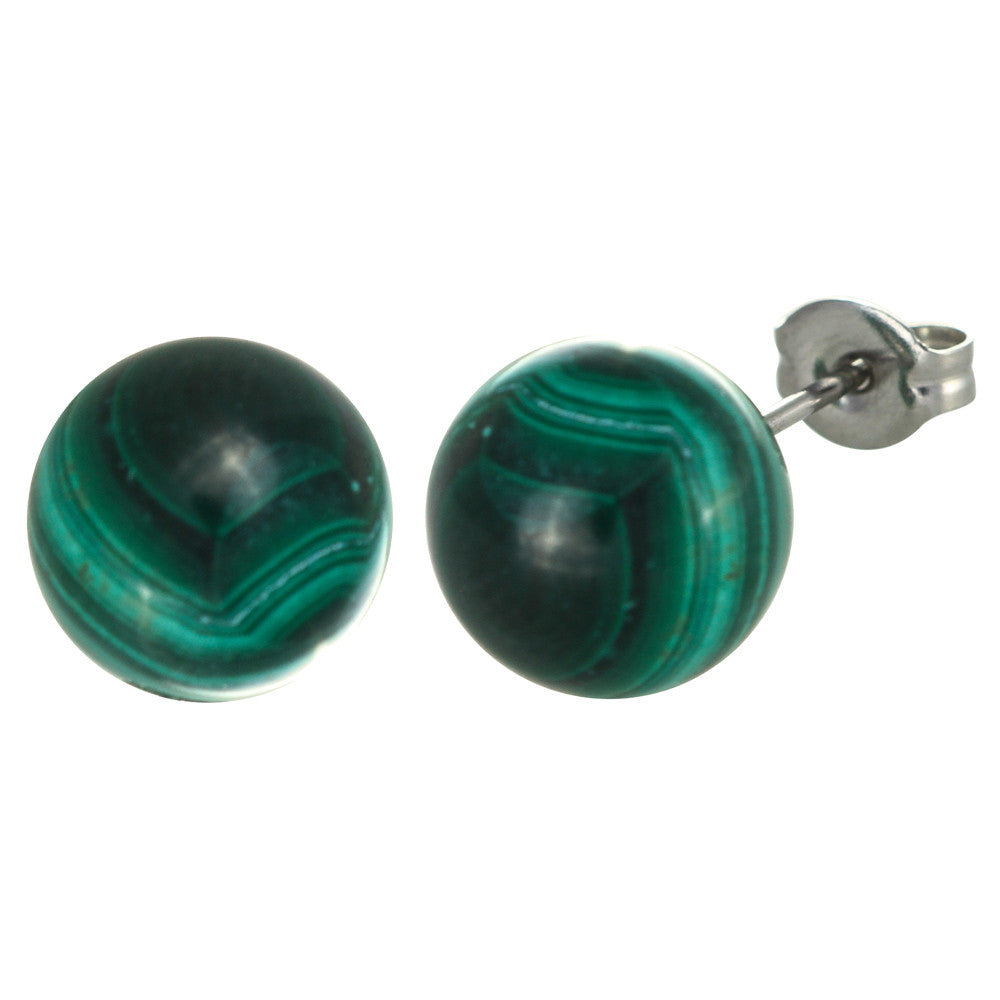 Opaque Stones Stud Earrings