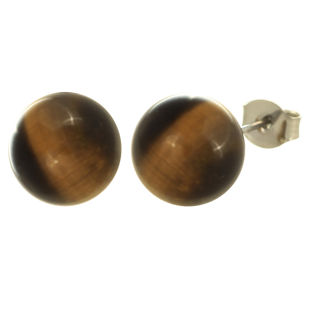 Opaque Stones Stud Earrings