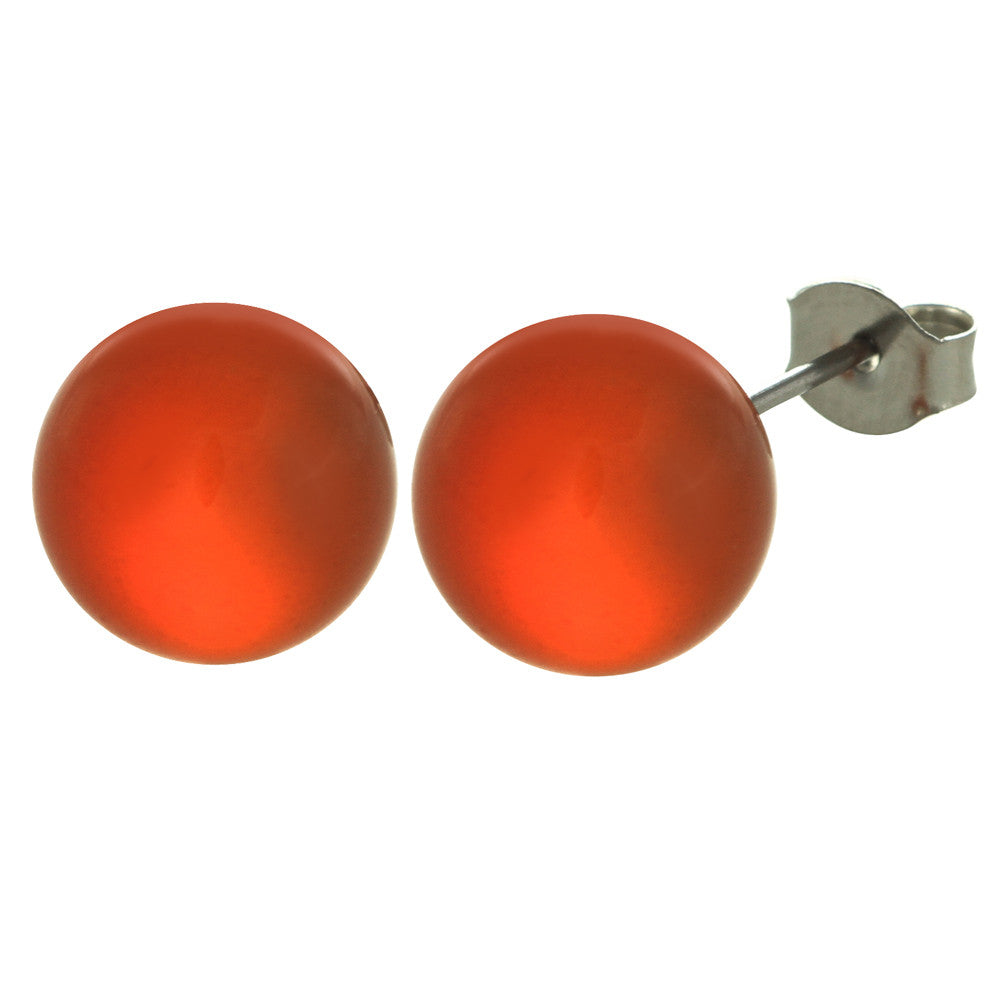 Opaque Stones Stud Earrings